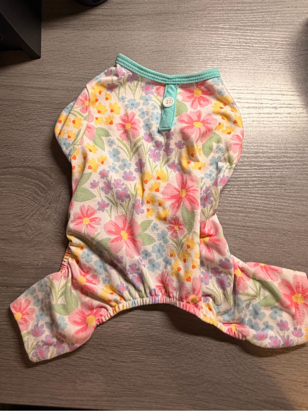 NWOT Floral Cotton Dog Pajamas - Pastel Floral Print